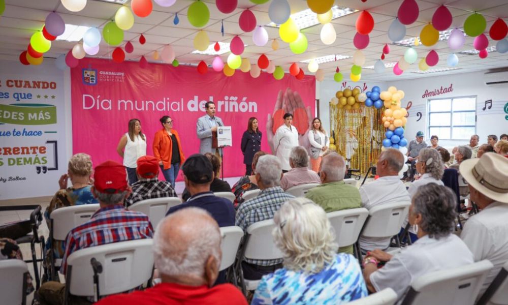 Municipio de Guadalupe promueve conciencia sobre cuidado renal en Día Mundial del Riñón