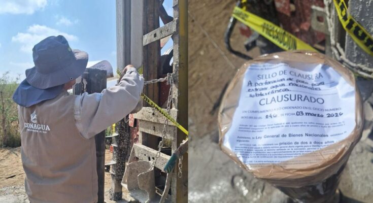 Autoridades cierran pozos ilegales en Nuevo León destinados a explotación de aguas nacionales sin permisos necesarios.