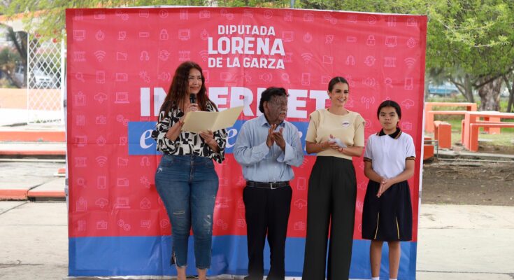 La diputada Lorena de la Garza lidera una iniciativa para llevar internet de calidad a escuelas, con apoyo privado.