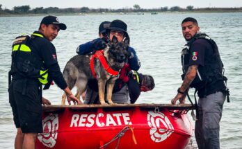 Las operaciones en la presa El Cuchillo buscan a un hombre con el apoyo de buzos y tecnología avanzada.
