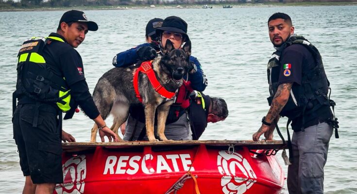 Las operaciones en la presa El Cuchillo buscan a un hombre con el apoyo de buzos y tecnología avanzada.