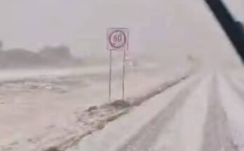 Una repentina granizada en Doctor Arroyo sorprendió a conductores, aumentando el riesgo de accidentes en la carretera.