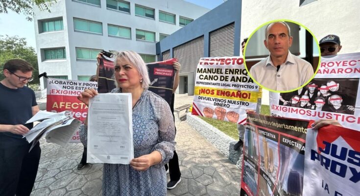 Un grupo de afectados se manifiesta en Nuevo León, denunciando la falta de respuesta de José Lobatón en sus proyectos.