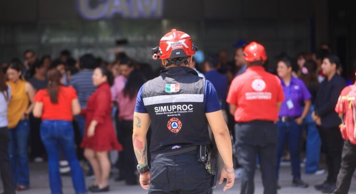 Monterrey realiza un simulacro nacional que permite mejorar la respuesta ante siniestros, protegiendo a la comunidad.