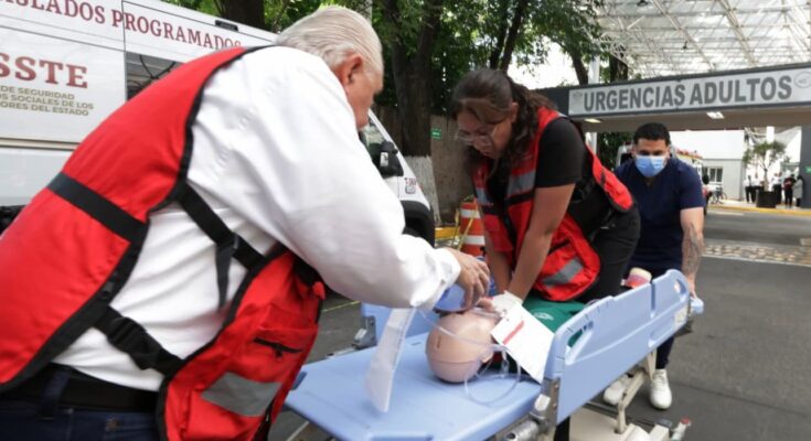 El primer simulacro de atención médica masiva en CDMX busca mejorar la disponibilidad de espacios para emergencias.
